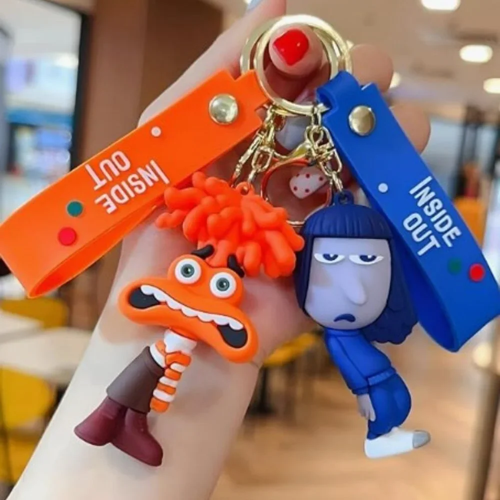 Inside Out 2 Character Figure Keychain Set 5 Pieces